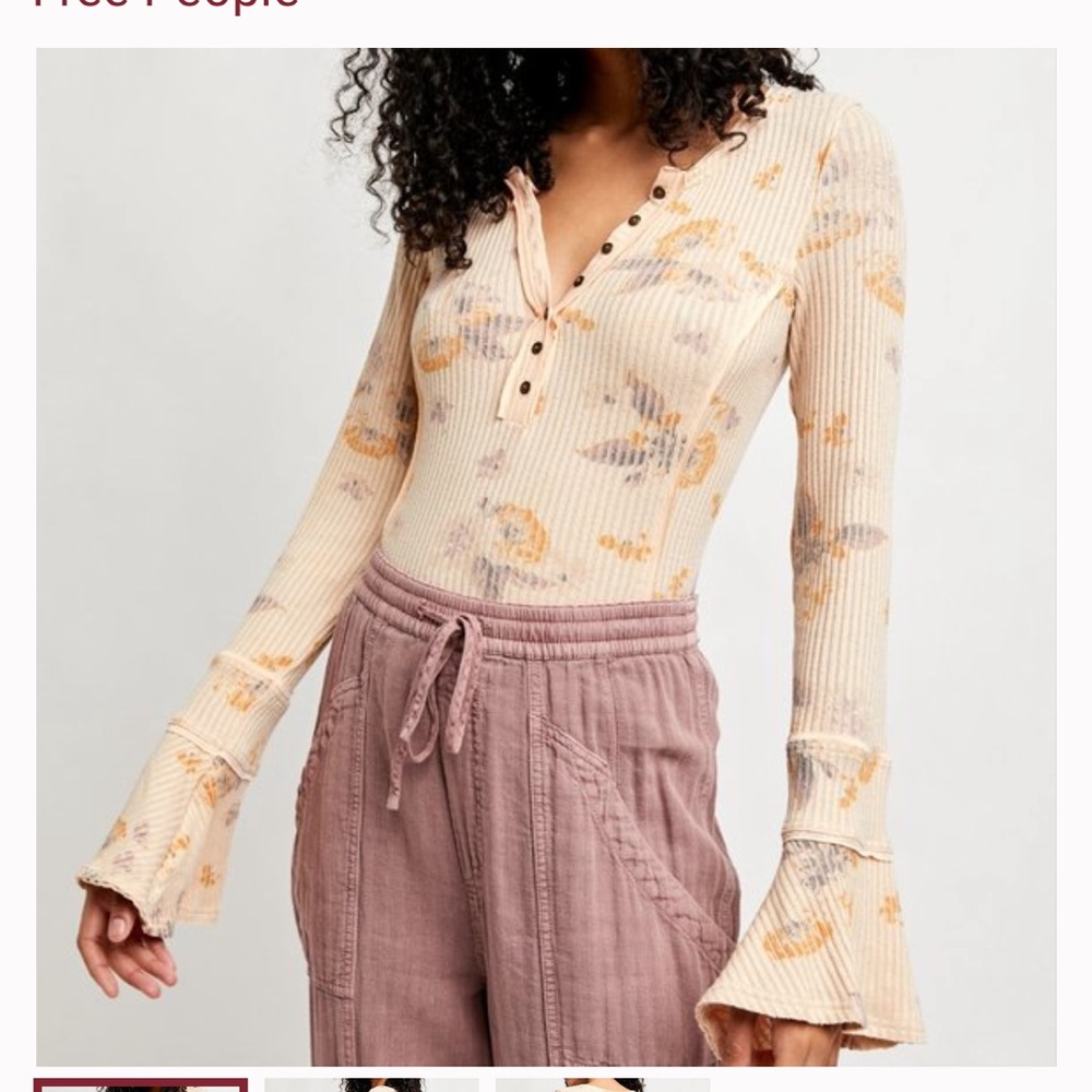 Free People Layer Me Henley / Just Peachy💛🍑